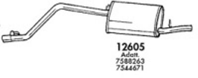  12605 SIGAM Глушитель выхлопных газов конечный