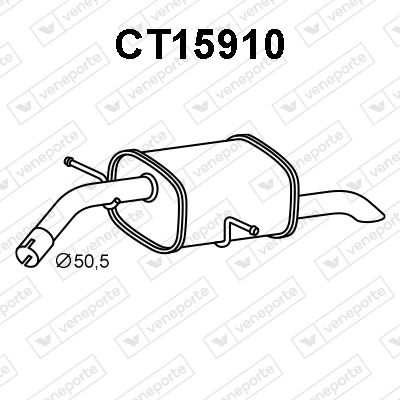  CT15910 VENEPORTE Глушитель выхлопных газов конечный