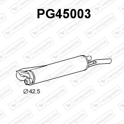  PG45003 VENEPORTE Глушитель выхлопных газов конечный