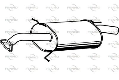  P3852 FENNO Глушитель выхлопных газов конечный