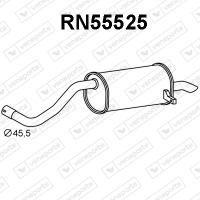 RN55525 VENEPORTE Глушитель выхлопных газов конечный