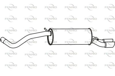  P72178 FENNO Глушитель выхлопных газов конечный