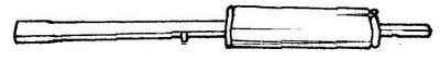  12405 SIGAM Средний глушитель выхлопных газов