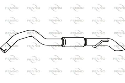  P17091 FENNO Глушитель выхлопных газов конечный