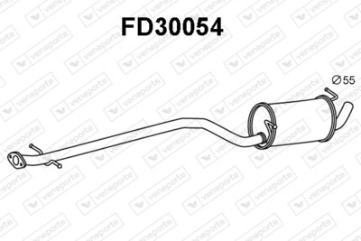  FD30054 VENEPORTE Предглушитель выхлопных газов