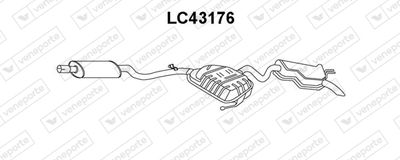  LC43176 VENEPORTE Глушитель выхлопных газов конечный