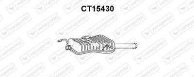  CT15430 VENEPORTE Глушитель выхлопных газов конечный