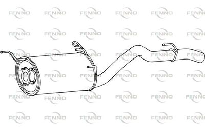  P30503 FENNO Глушитель выхлопных газов конечный