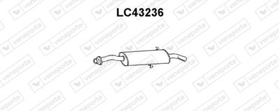  LC43236 VENEPORTE Глушитель выхлопных газов конечный