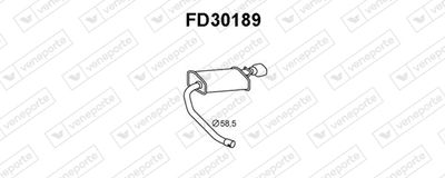  FD30189 VENEPORTE Глушитель выхлопных газов конечный