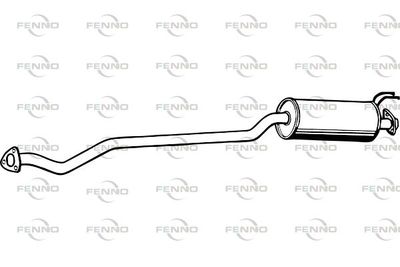  P2728 FENNO Средний глушитель выхлопных газов