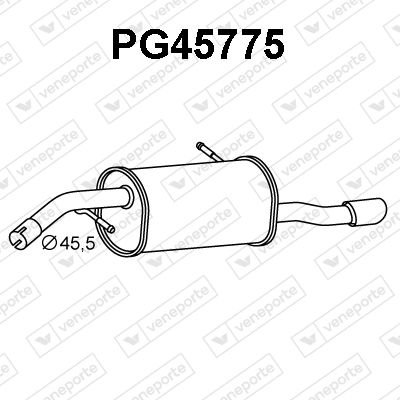  PG45775 VENEPORTE Глушитель выхлопных газов конечный