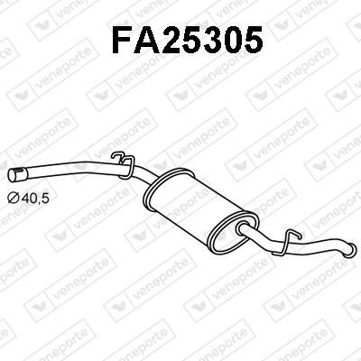  FA25305 VENEPORTE Глушитель выхлопных газов конечный