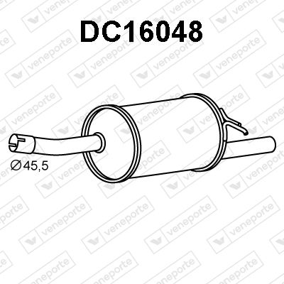  DC16048 VENEPORTE Глушитель выхлопных газов конечный