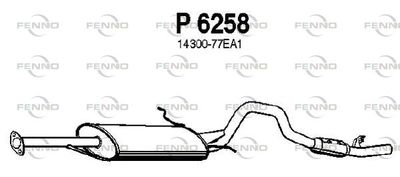  P6258 FENNO Глушитель выхлопных газов конечный