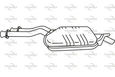  P3632 FENNO Средний глушитель выхлопных газов