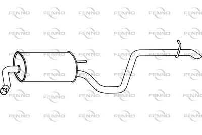  P31010 FENNO Глушитель выхлопных газов конечный