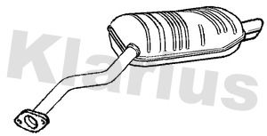  221787 KLARIUS Глушитель выхлопных газов конечный