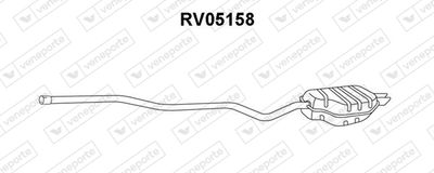  RV05158 VENEPORTE Глушитель выхлопных газов конечный