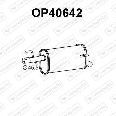  OP40642 VENEPORTE Глушитель выхлопных газов конечный