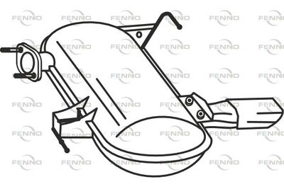  P1448 FENNO Глушитель выхлопных газов конечный