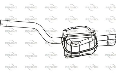  P72029 FENNO Глушитель выхлопных газов конечный