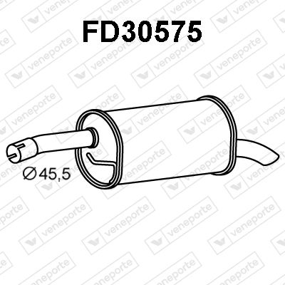  FD30575 VENEPORTE Глушитель выхлопных газов конечный