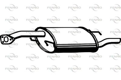  P3901 FENNO Глушитель выхлопных газов конечный