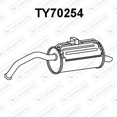  TY70254 VENEPORTE Глушитель выхлопных газов конечный