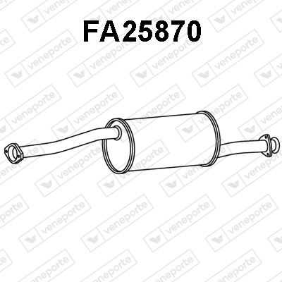  FA25870 VENEPORTE Предглушитель выхлопных газов