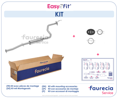  FS33050 Faurecia Средний глушитель выхлопных газов