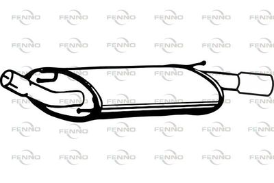  P2479 FENNO Глушитель выхлопных газов конечный