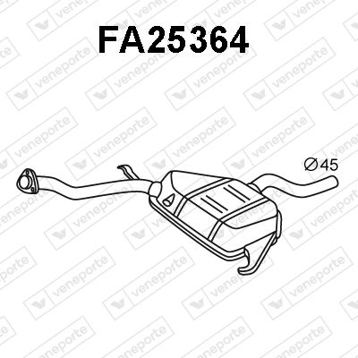  FA25364 VENEPORTE Предглушитель выхлопных газов