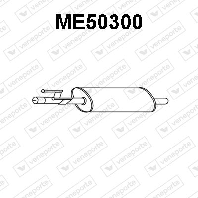  ME50300 VENEPORTE Глушитель выхлопных газов конечный