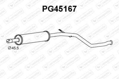  PG45167 VENEPORTE Предглушитель выхлопных газов