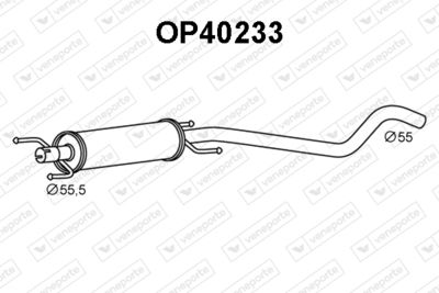  OP40233 VENEPORTE Предглушитель выхлопных газов