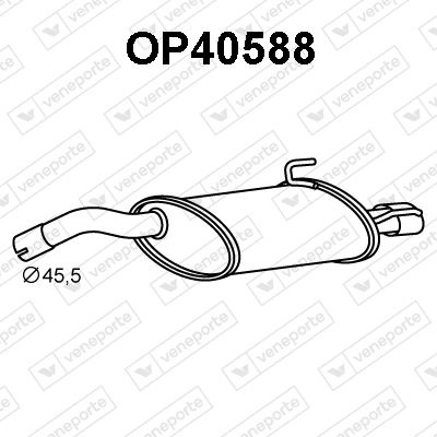  OP40588 VENEPORTE Глушитель выхлопных газов конечный