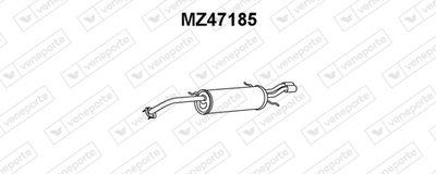  MZ47185 VENEPORTE Глушитель выхлопных газов конечный