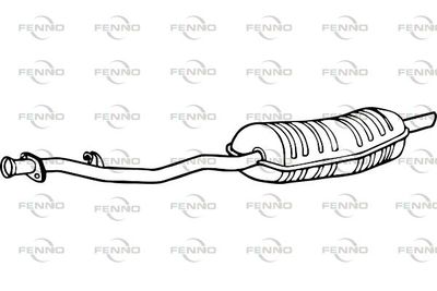  P1562 FENNO Глушитель выхлопных газов конечный