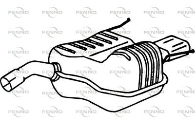  P4403 FENNO Глушитель выхлопных газов конечный