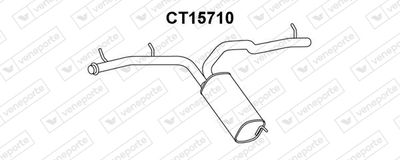  CT15710 VENEPORTE Глушитель выхлопных газов конечный