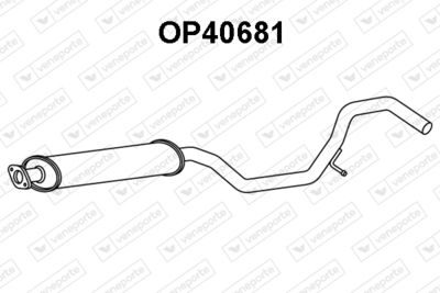  OP40681 VENEPORTE Средний глушитель выхлопных газов