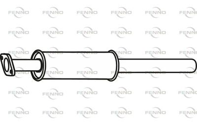  P23066 FENNO Средний глушитель выхлопных газов