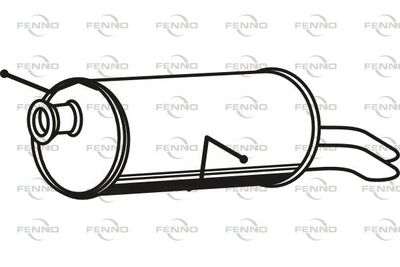  P4648 FENNO Глушитель выхлопных газов конечный