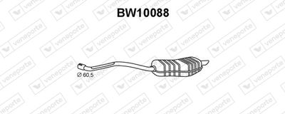  BW10088 VENEPORTE Глушитель выхлопных газов конечный