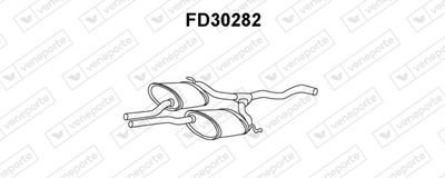  FD30282 VENEPORTE Предглушитель выхлопных газов