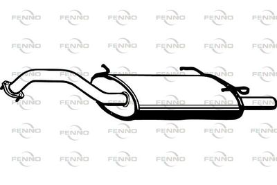  P4060 FENNO Глушитель выхлопных газов конечный