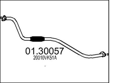 0130057 MTS Предглушитель выхлопных газов