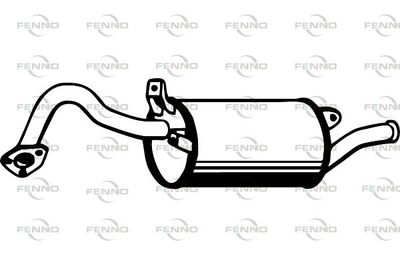  P3917 FENNO Глушитель выхлопных газов конечный