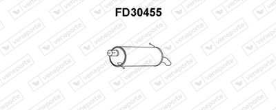  FD30455 VENEPORTE Глушитель выхлопных газов конечный